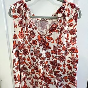 Loft Plus 16 Women’s Tank Red Florals